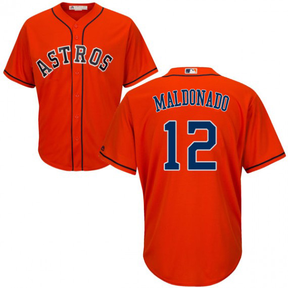 Astros #12 Martin Maldonado Orange New Cool Base Stitched MLB Jersey Astros #12 Martin Maldonado Orange New Cool Base Stitched MLB Jersey