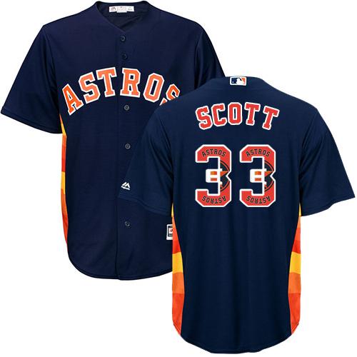 Astros #33 Mike Scott Navy Blue Team Logo Fashion Stitched MLB Jersey Astros #33 Mike Scott Navy Blue Team Logo Fashion Stitched MLB Jersey