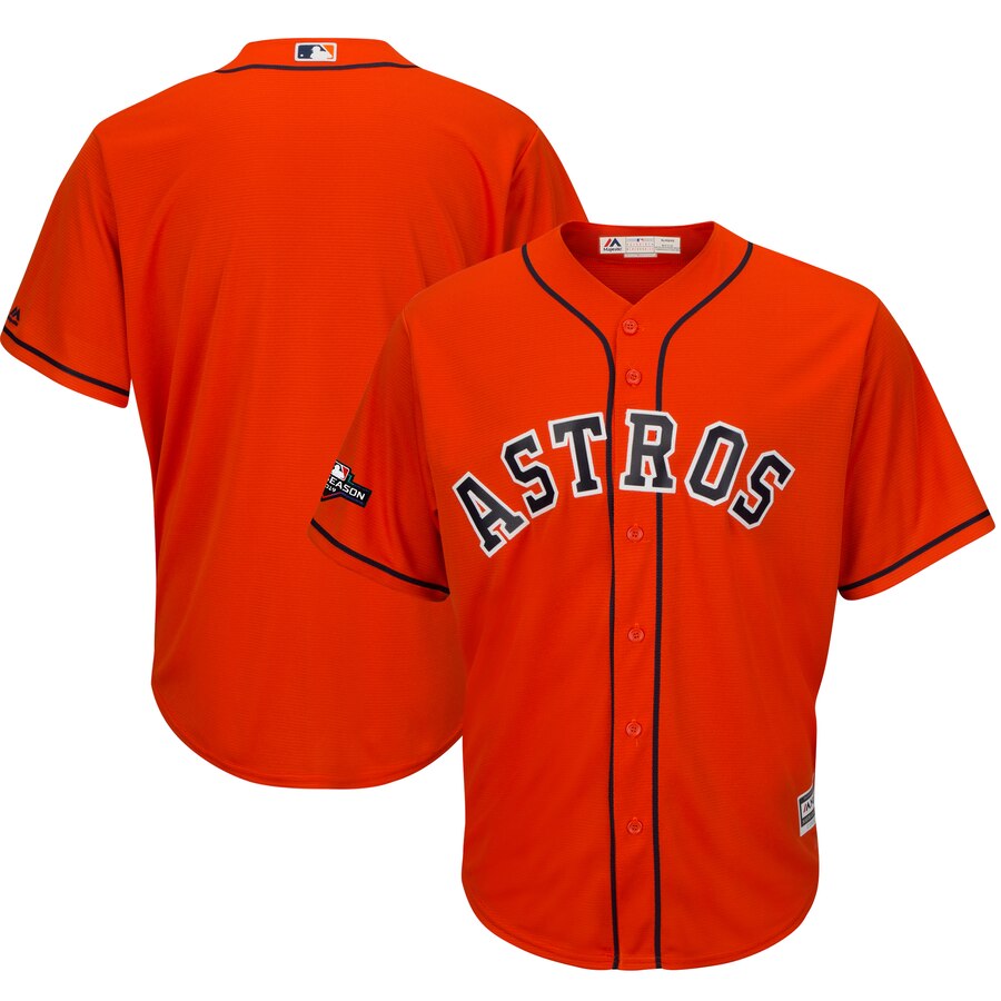 Houston Astros Majestic 2019 Postseason Official Cool Base Player Jersey Orange Houston Astros Majestic 2019 Postseason Official Cool Base Player Jersey Orange