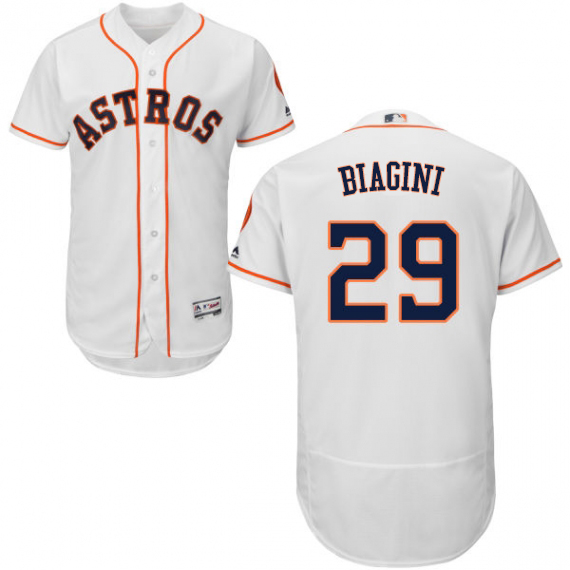 Astros #29 Joe Biagini White Flexbase Authentic Collection Stitched MLB Jersey Astros #29 Joe Biagini White Flexbase Authentic Collection Stitched MLB Jersey