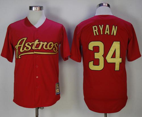 Astros #34 Nolan Ryan Red 2002-2012 Turn Back The Clock Stitched MLB Jersey Astros #34 Nolan Ryan Red 2002-2012 Turn Back The Clock Stitched MLB Jersey
