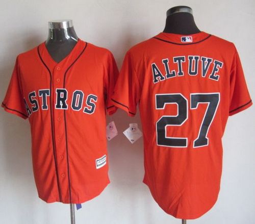 Astros #27 Jose Altuve Orange New Cool Base Stitched MLB Jersey Astros #27 Jose Altuve Orange New Cool Base Stitched MLB Jersey