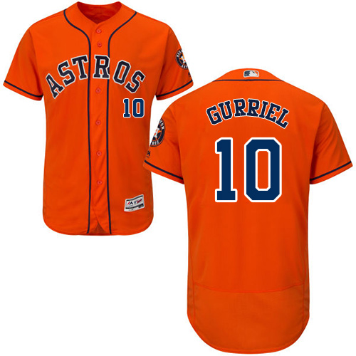 Astros #10 Yuli Gurriel Orange Flexbase Authentic Collection Stitched MLB Jersey Astros #10 Yuli Gurriel Orange Flexbase Authentic Collection Stitched MLB Jersey
