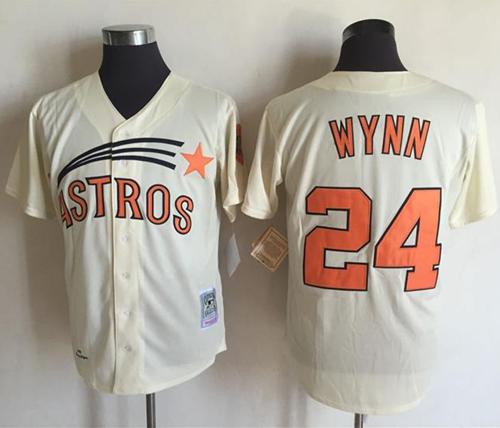 Mitchell And Ness 1971 Astros #24 Jimmy Wynn Cream Throwback Stitched MLB Jersey Mitchell And Ness 1971 Astros #24 Jimmy Wynn Cream Throwback Stitched MLB Jersey