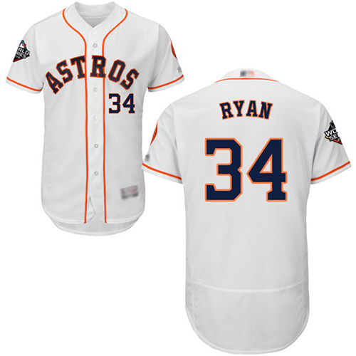 Astros #34 Nolan Ryan White Flexbase Authentic Collection 2019 World Series Bound Stitched MLB Jersey Astros #34 Nolan Ryan White Flexbase Authentic Collection 2019 World Series Bound Stitched MLB Jersey