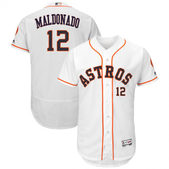 Astros #12 Martin Maldonado White Flexbase Authentic Collection Stitched MLB Jersey Astros #12 Martin Maldonado White Flexbase Authentic Collection Stitched MLB Jersey