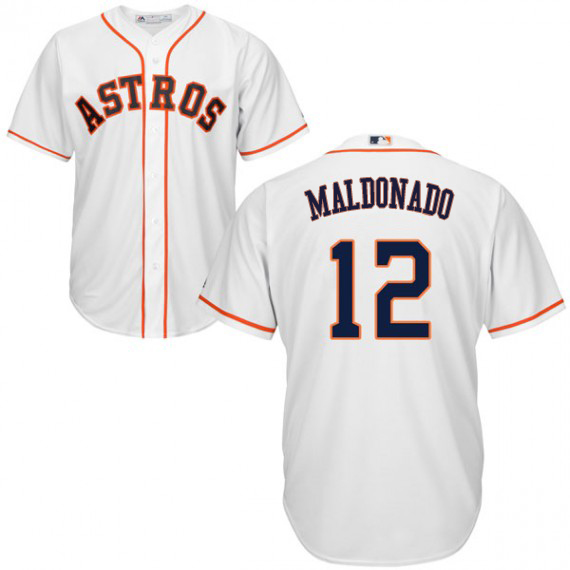 Astros #12 Martin Maldonado White New Cool Base Stitched MLB Jersey Astros #12 Martin Maldonado White New Cool Base Stitched MLB Jersey