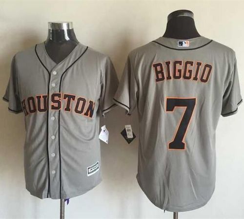 Astros #7 Craig Biggio Grey New Cool Base Stitched MLB Jersey Astros #7 Craig Biggio Grey New Cool Base Stitched MLB Jersey