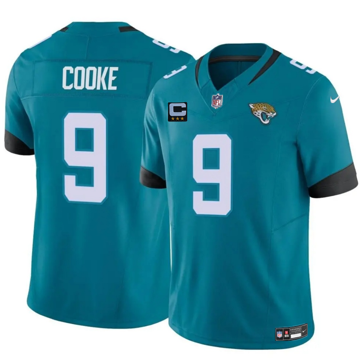 Men's Jacksonville Jaguars #9 Logan Cooke Teal 2025 F.U.S.E. With 3-Star C Patch Vapor Untouchable Limited Stitched Jersey Men's Jacksonville Jaguars #9 Logan Cooke Teal 2025 F.U.S.E. With 3-Star C Patch Vapor Untouchable Limited Stitched Jersey