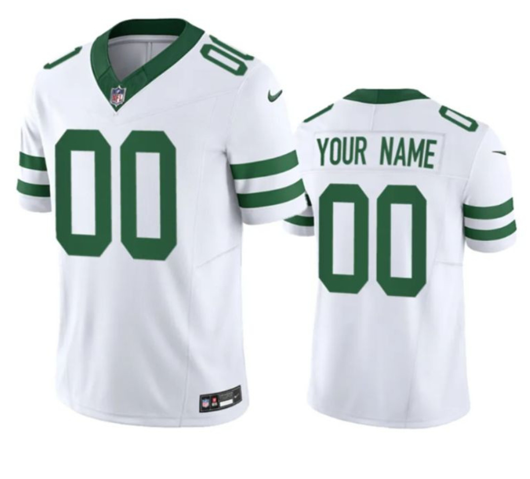 Men's New York Jets Active Player Custom White F.U.S.E. Throwback Vapor Untouchable Limited Stitched Football Jersey Men's New York Jets Active Player Custom White F.U.S.E. Throwback Vapor Untouchable Limited Stitched Football Jersey