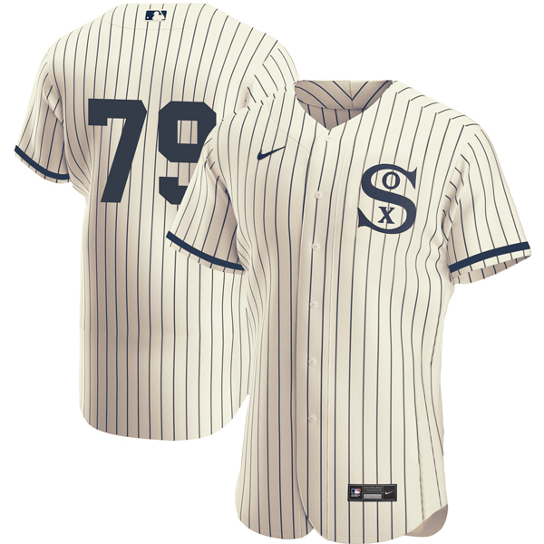 Men's Chicago White Sox #79 Jose Abreu 2021 Cream/Navy Field of Dreams Flex Base Men's Chicago White Sox #79 Jose Abreu 2021 Cream/Navy Field of Dreams Flex Base