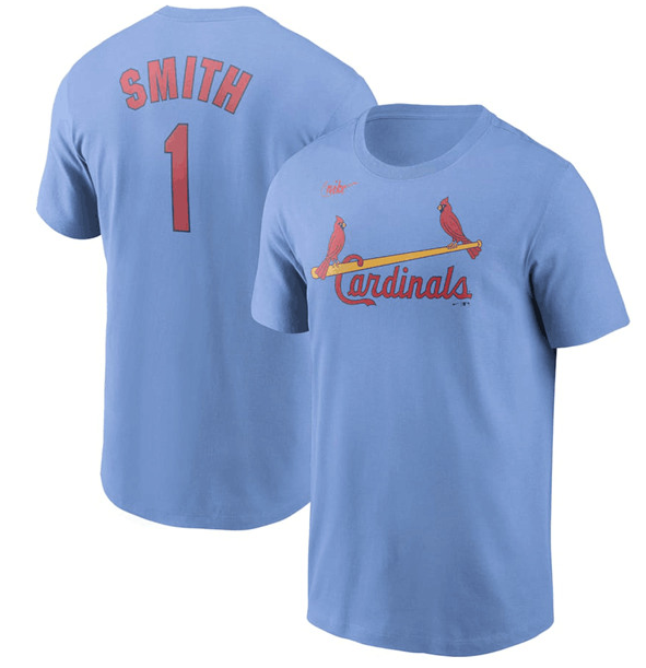 Men's St.Louis Cardinals #1 Ozzie Smith MLB T-Shirt Men's St.Louis Cardinals #1 Ozzie Smith MLB T-Shirt
