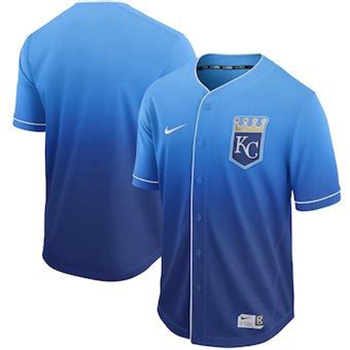 Nike Royals Blank Royal Fade Authentic Stitched MLB Jersey Nike Royals Blank Royal Fade Authentic Stitched MLB Jersey
