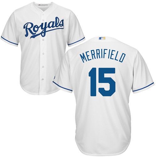 Royals #15 Whit Merrifield White New Cool Base Stitched MLB Jersey Royals #15 Whit Merrifield White New Cool Base Stitched MLB Jersey
