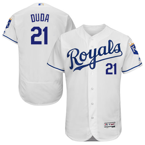 Royals #21 Lucas Duda White Flexbase Authentic Collection Stitched MLB Jersey Royals #21 Lucas Duda White Flexbase Authentic Collection Stitched MLB Jersey