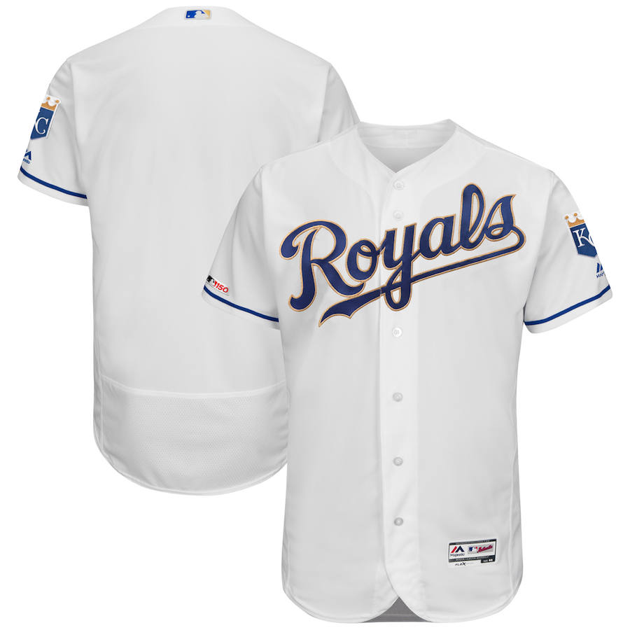 Kansas City Royals Majestic Alternate Flexbase Authentic Collection Team Jersey White Kansas City Royals Majestic Alternate Flexbase Authentic Collection Team Jersey White