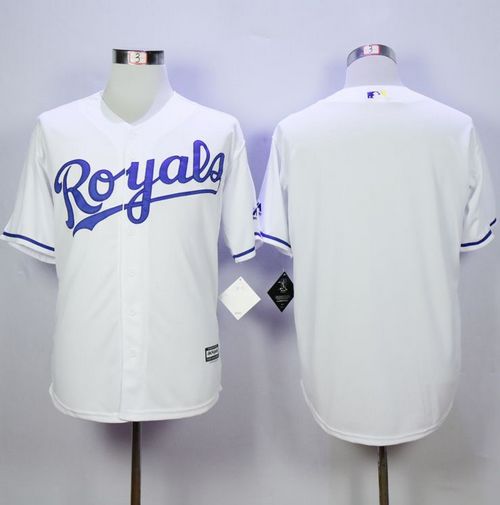 Royals Blank White Cool Base Stitched MLB Jersey Royals Blank White Cool Base Stitched MLB Jersey