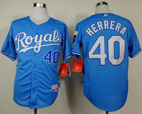 Royals #40 Kelvin Herrera Light Blue Alternate Cool Base Stitched MLB Jersey Royals #40 Kelvin Herrera Light Blue Alternate Cool Base Stitched MLB Jersey