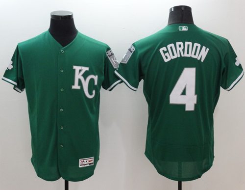 Royals #4 Alex Gordon Green Celtic Flexbase Authentic Collection Stitched MLB Jersey Royals #4 Alex Gordon Green Celtic Flexbase Authentic Collection Stitched MLB Jersey