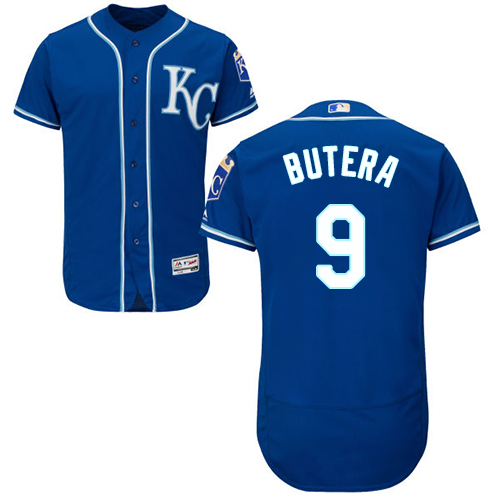 Royals #9 Drew Butera Royal Blue Flexbase Authentic Collection Stitched MLB Jersey Royals #9 Drew Butera Royal Blue Flexbase Authentic Collection Stitched MLB Jersey