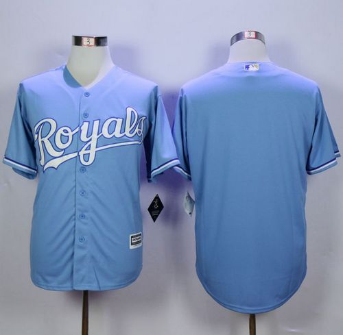 Royals Blank Light Blue Alternate 1 New Cool Base Stitched MLB Jersey Royals Blank Light Blue Alternate 1 New Cool Base Stitched MLB Jersey