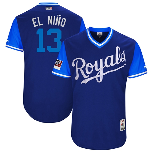 Royals #13 Salvador Perez Royal 