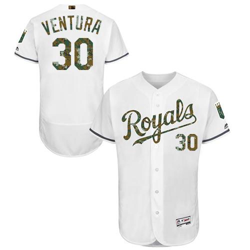 Royals #30 Yordano Ventura White Flexbase Authentic Collection Memorial Day Stitched MLB Jersey Royals #30 Yordano Ventura White Flexbase Authentic Collection Memorial Day Stitched MLB Jersey