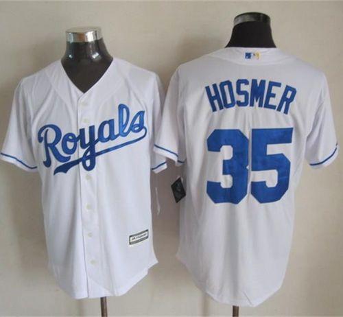 Royals #35 Eric Hosmer White New Cool Base Stitched MLB Jersey Royals #35 Eric Hosmer White New Cool Base Stitched MLB Jersey