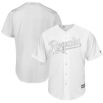 Kansas City Royals Blank Majestic 2019 Players' Weekend Cool Base Team Jersey White Kansas City Royals Blank Majestic 2019 Players' Weekend Cool Base Team Jersey White