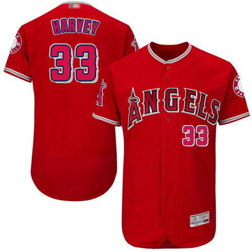Angels of Anaheim #33 Matt Harvey Red Flexbase Authentic Collection Stitched MLB Jersey Angels of Anaheim #33 Matt Harvey Red Flexbase Authentic Collection Stitched MLB Jersey