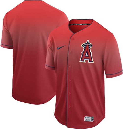Nike Angels of Anaheim Blank Red Fade Authentic Stitched MLB Jersey Nike Angels of Anaheim Blank Red Fade Authentic Stitched MLB Jersey