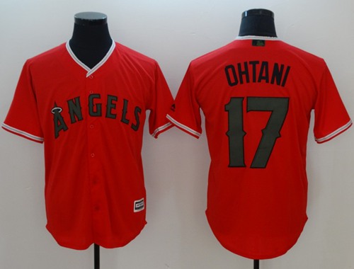 Angels of Anaheim #17 Shohei Ohtani Red New Cool Base 2018 Memorial Day Stitched MLB Jersey Angels of Anaheim #17 Shohei Ohtani Red New Cool Base 2018 Memorial Day Stitched MLB Jersey