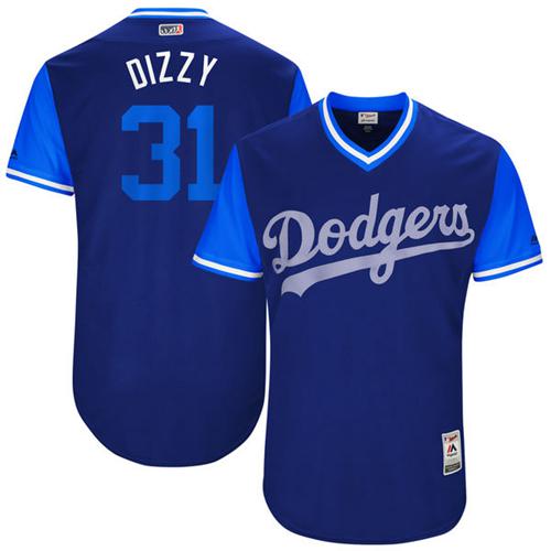Dodgers #31 Joc Pederson Royal 