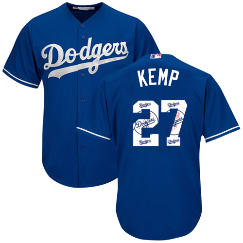 Dodgers #27 Matt Kemp Blue Team Logo Fashion Stitched MLB Jersey Dodgers #27 Matt Kemp Blue Team Logo Fashion Stitched MLB Jersey