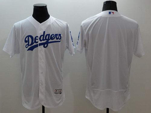 Dodgers Blank White Flexbase Authentic Collection Stitched MLB Jersey Dodgers Blank White Flexbase Authentic Collection Stitched MLB Jersey