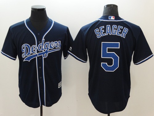 Dodgers #5 Corey Seager Navy Blue New Cool Base Stitched MLB Jersey Dodgers #5 Corey Seager Navy Blue New Cool Base Stitched MLB Jersey