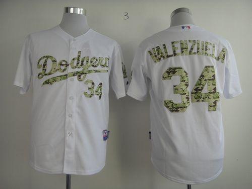 Dodgers #34 Fernando Valenzuela White USMC Cool Base Stitched MLB Jersey Dodgers #34 Fernando Valenzuela White USMC Cool Base Stitched MLB Jersey