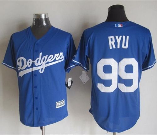 Dodgers #99 Hyun-Jin Ryu Blue New Cool Base Stitched MLB Jersey Dodgers #99 Hyun-Jin Ryu Blue New Cool Base Stitched MLB Jersey