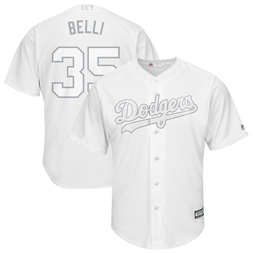 Dodgers #35 Cody Bellinger White "Belli" Players Weekend Cool Base Stitched MLB Jersey Dodgers #35 Cody Bellinger White "Belli" Players Weekend Cool Base Stitched MLB Jersey