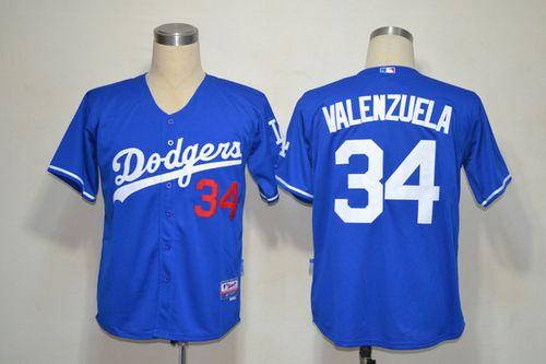 Dodgers #34 Fernando Valenzuela Blue Cool Base Stitched MLB Jersey Dodgers #34 Fernando Valenzuela Blue Cool Base Stitched MLB Jersey