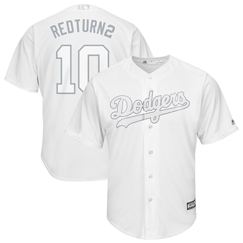 Dodgers #10 Justin Turner White "RedTurn2" Players Weekend Cool Base Stitched MLB Jersey Dodgers #10 Justin Turner White "RedTurn2" Players Weekend Cool Base Stitched MLB Jersey