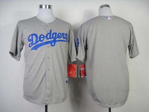 Dodgers Blank Grey w/50th Anniversary Dodger Stadium Patch Stitched MLB Jersey Dodgers Blank Grey w/50th Anniversary Dodger Stadium Patch Stitched MLB Jersey