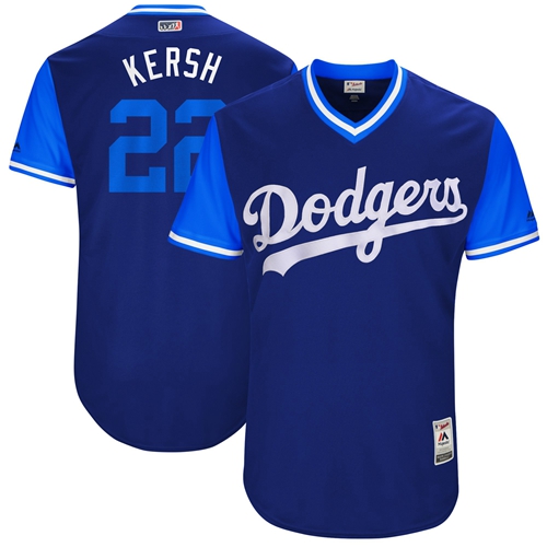 Dodgers #22 Clayton Kershaw Royal "Kersh" Players Weekend Authentic Stitched MLB Jersey Dodgers #22 Clayton Kershaw Royal "Kersh" Players Weekend Authentic Stitched MLB Jersey