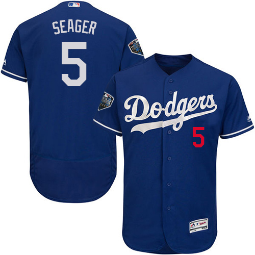 Dodgers #5 Corey Seager Blue Flexbase Authentic Collection 2018 World Series Stitched MLB Jersey Dodgers #5 Corey Seager Blue Flexbase Authentic Collection 2018 World Series Stitched MLB Jersey