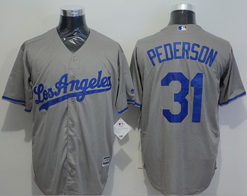 Dodgers #31 Joc Pederson Grey New Cool Base Stitched MLB Jersey Dodgers #31 Joc Pederson Grey New Cool Base Stitched MLB Jersey