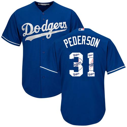 Dodgers #31 Joc Pederson Blue Team Logo Fashion Stitched MLB Jersey Dodgers #31 Joc Pederson Blue Team Logo Fashion Stitched MLB Jersey