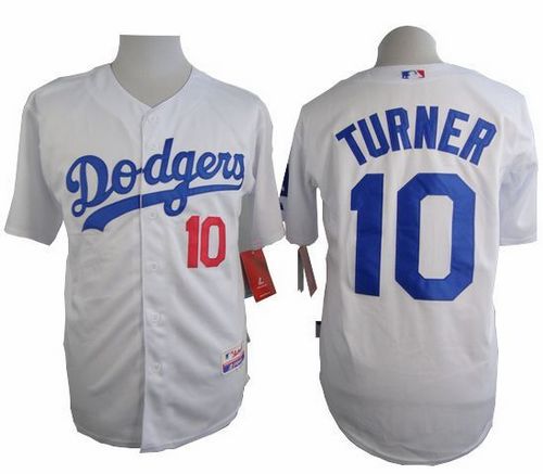 Dodgers #10 Justin Turner White Cool Base Stitched MLB Jersey Dodgers #10 Justin Turner White Cool Base Stitched MLB Jersey