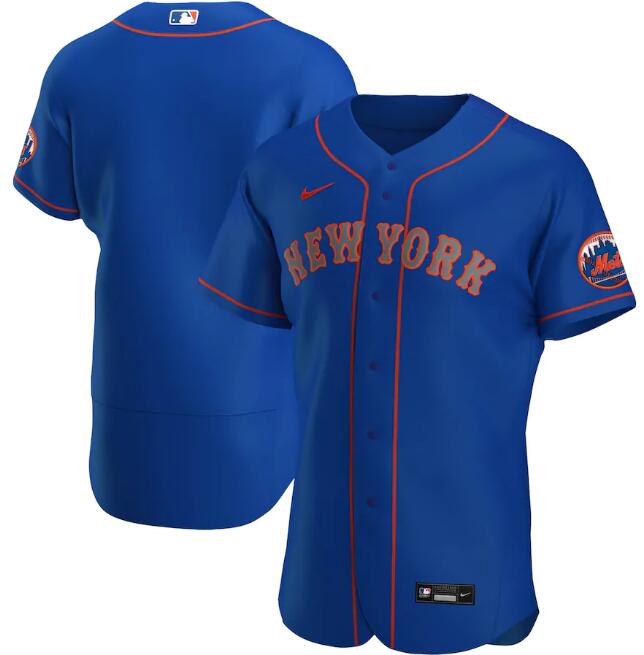 Men's New York Mets Blank New Blue MLB Flex Base Stitched Jersey Men's New York Mets Blank New Blue MLB Flex Base Stitched Jersey