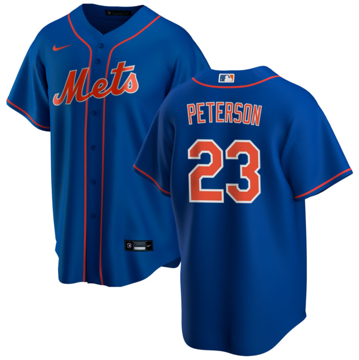 Men's New York Mets ##23 David Peterson Royal Cool Base Stitched Baseball Jersey Men's New York Mets ##23 David Peterson Royal Cool Base Stitched Baseball Jersey