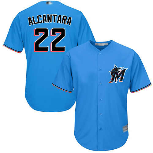 marlins #22 Sandy Alcantara Blue New Cool Base Stitched MLB Jersey marlins #22 Sandy Alcantara Blue New Cool Base Stitched MLB Jersey